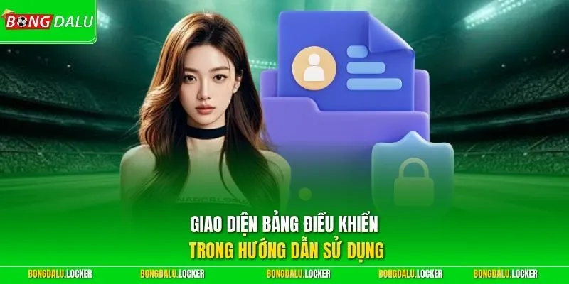 Giao diện bảng điều khiển trong hướng dẫn sử dụng