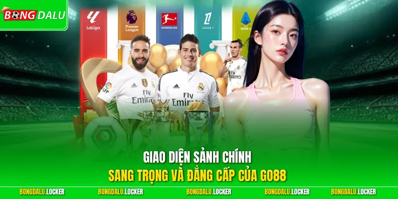 Giao diện sảnh chính sang trọng và đẳng cấp của GO88