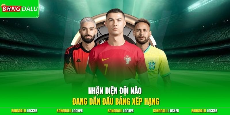 Nhận diện đội nào đang dẫn đầu bảng xếp hạng