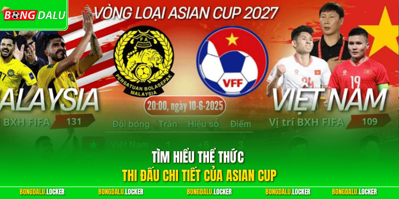 Tìm hiểu thể thức thi đấu chi tiết của Asian Cup